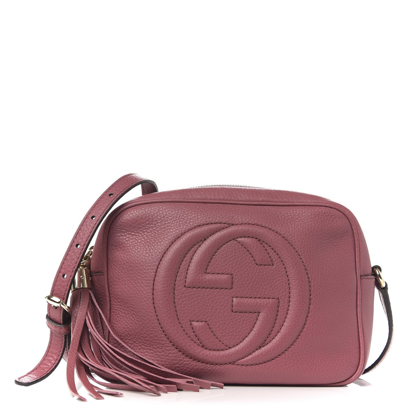 Pebbled Calfskin Small Soho Disco Bag Peonia Flower