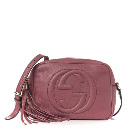 Gucci Pebbled Calfskin Small Soho Disco Bag Peonia Flower 1 of 11