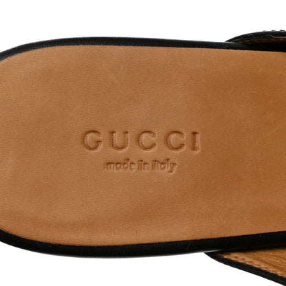 Gucci Calfskin Womens Princetown Slippers 38.5 Black 7 of 8
