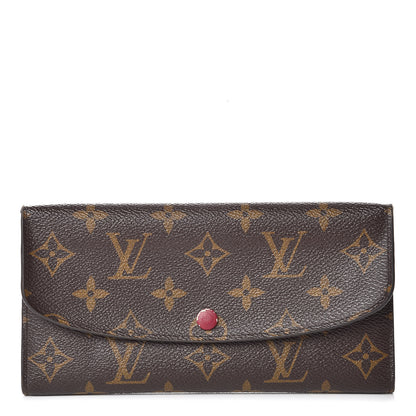 Louis Vuitton Monogram Emilie Wallet Fuchsia 1 of 10