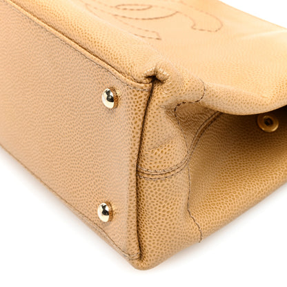 Chanel Caviar CC Shoulder Bag Beige 10 of 11