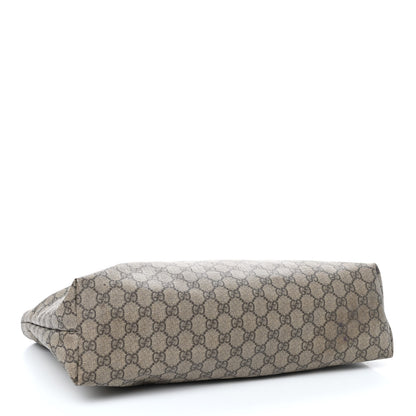 Gucci GG Supreme Monogram Medium Zippered Shopping Tote Dark Brown 4 of 20