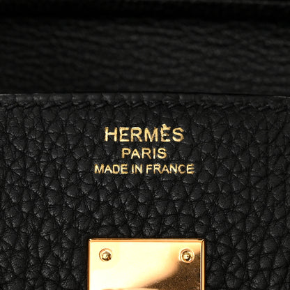 Hermes Togo Birkin 25 Black 6 of 12