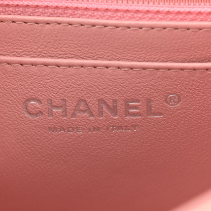 Chanel Patent Quilted Mini Square Flap Pink 6 of 11