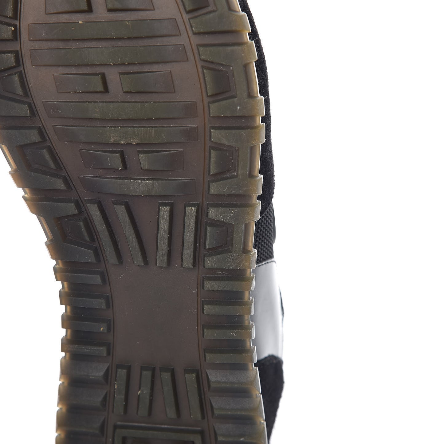 Suede Monogram Run Away Sneakers 38.5 Black