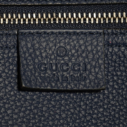 Gucci Soft Calfskin Medium Jackie Top Handle Bag Classic Blue Marine 6 of 7