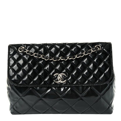 Chanel Vinyl Quilted In the Business Flap Bag Black 1 of 14