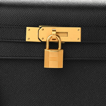 Hermes Epsom Horseshoe Kelly Sellier 28 Black 8 of 14
