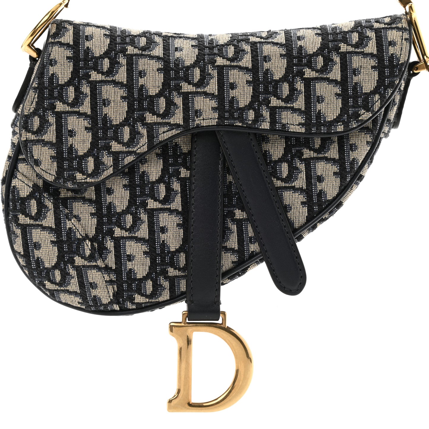 Oblique Mini Saddle Bag Blue