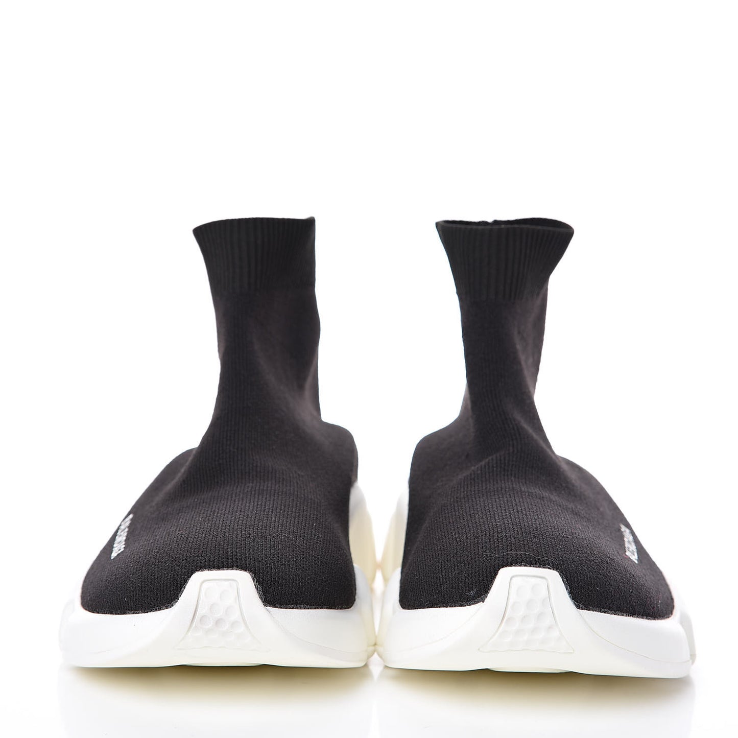 Neoprene Knit Womens Speed Sneakers 38 Black White