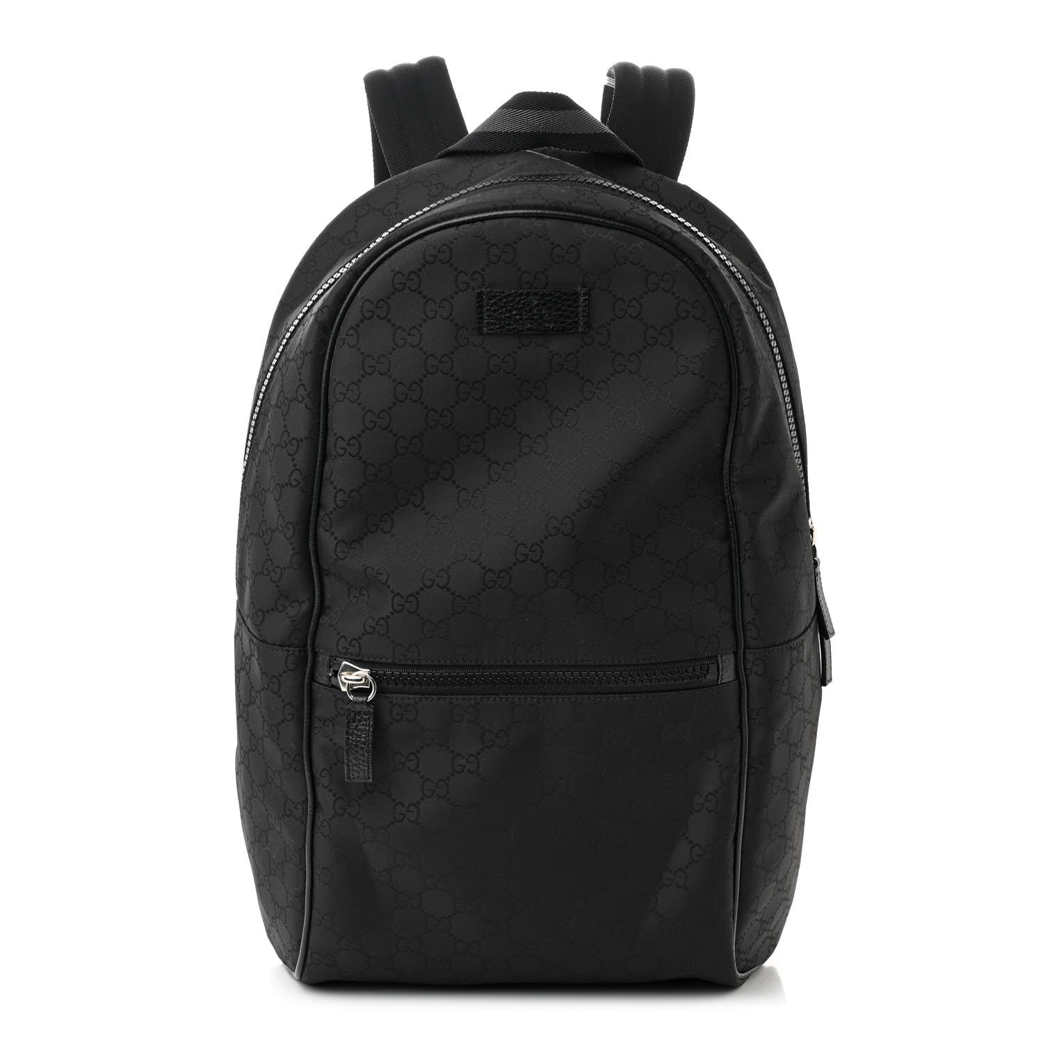 Gucci Nylon Monogram Slim Backpack Black 1 of 11