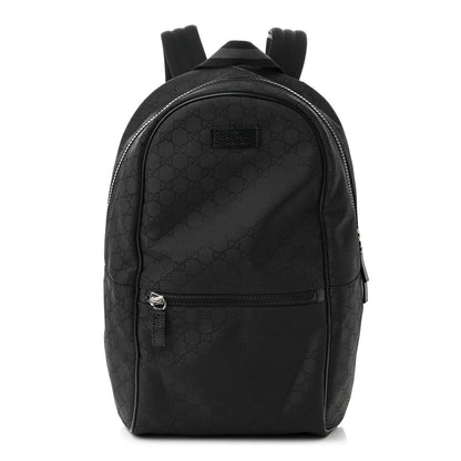 Gucci Nylon Monogram Slim Backpack Black 1 of 11