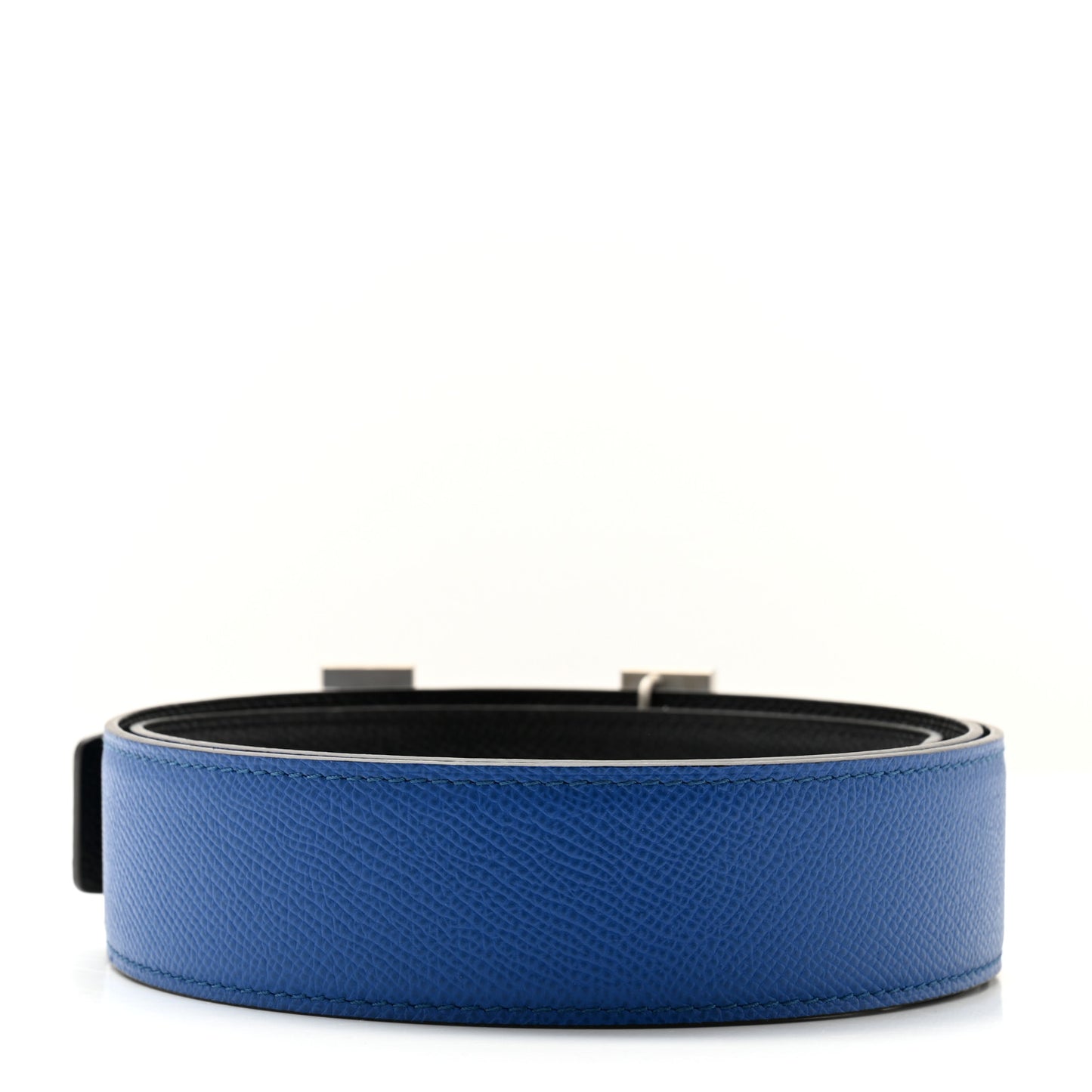 Epsom 38mm Constance H Belt 95 38 Black Bleu Zellige