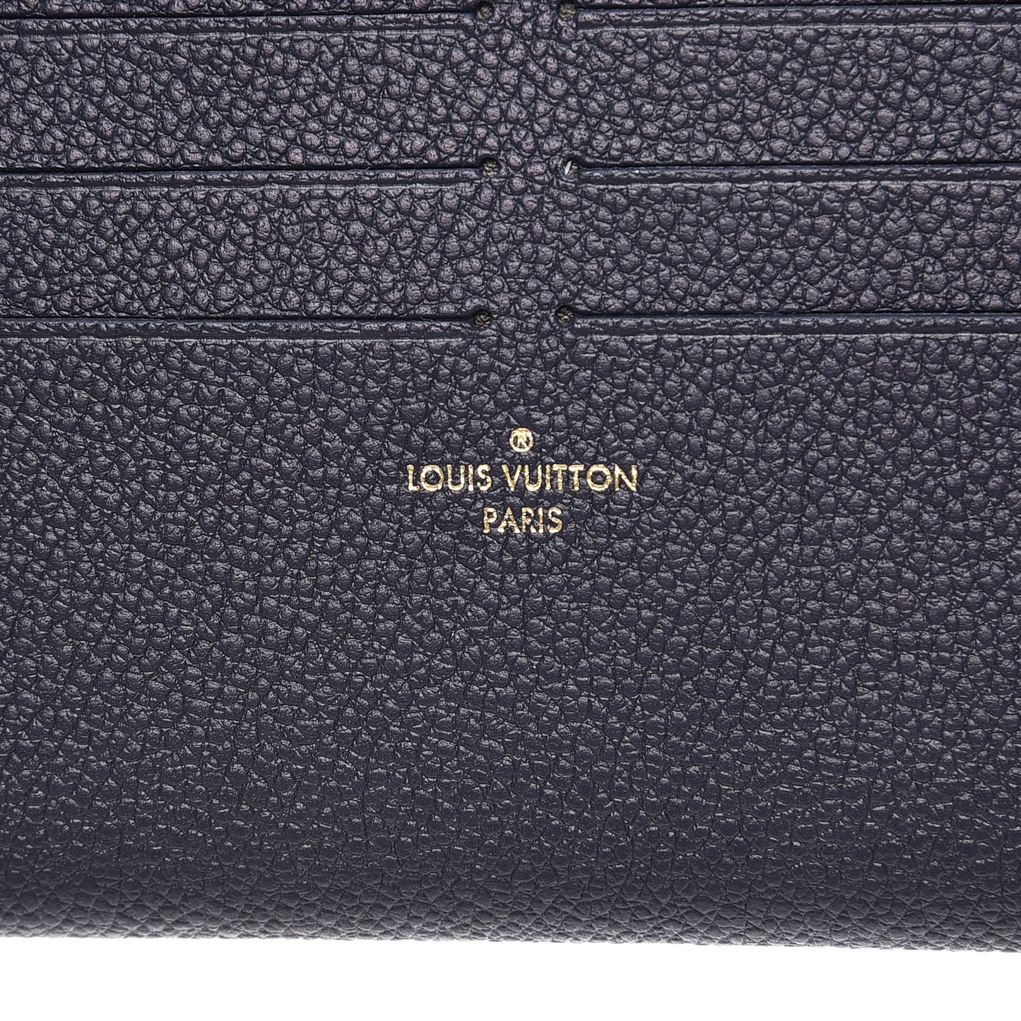 Calfskin Felicie Chain Wallet Card Holder Insert Marine Rouge