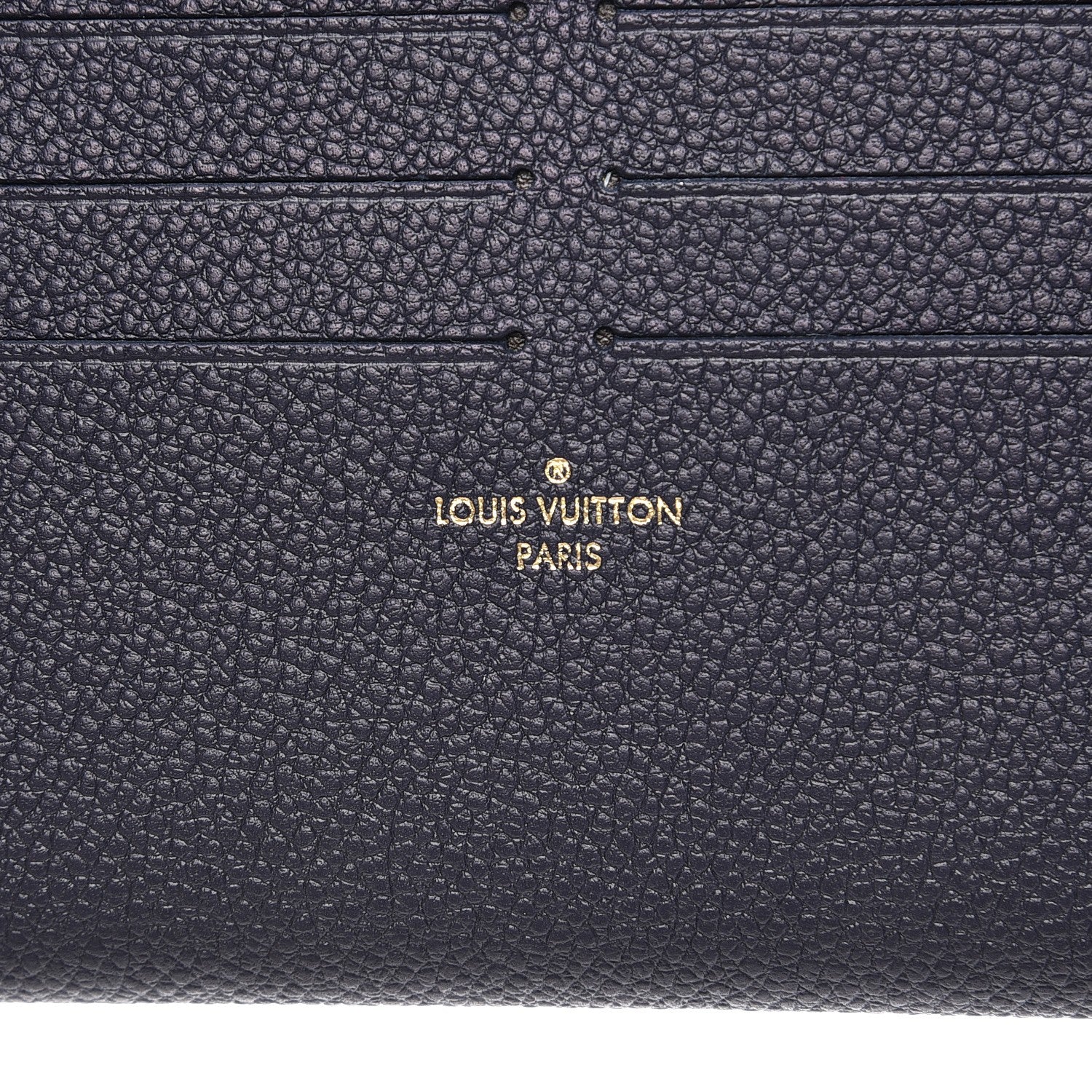 Louis Vuitton Calfskin Felicie Chain Wallet Card Holder Insert Marine Rouge 6 of 6