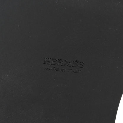Hermes Calfskin Womens Kos Clog 37 Black 7 of 10