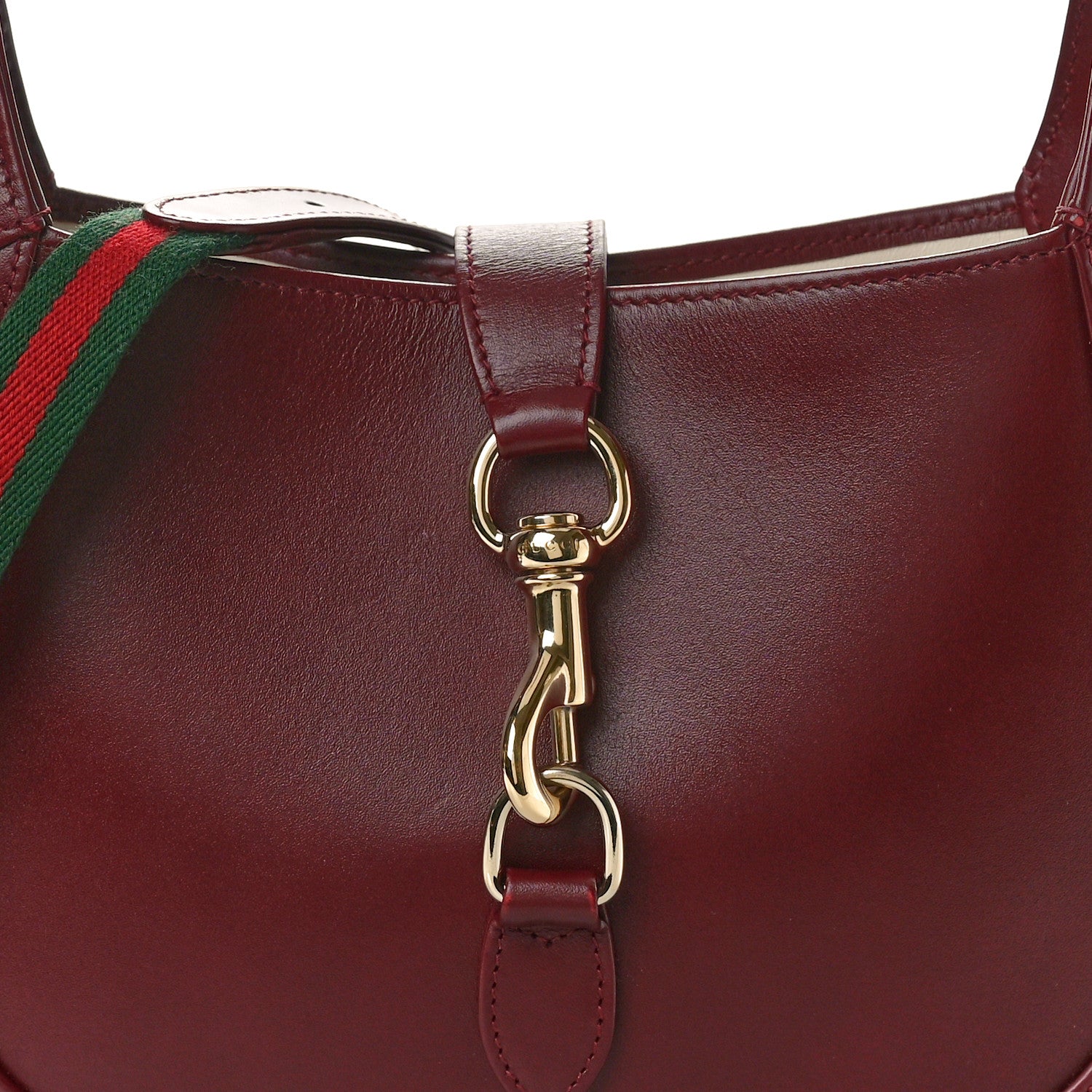 Gucci Ancora Calfskin Small Jackie Shoulder Bag Rosso 8 of 10