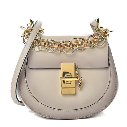 Chloe Glossy Lambskin Mini Drew Bijou Shoulder Bag Pastel Grey 1 of 10