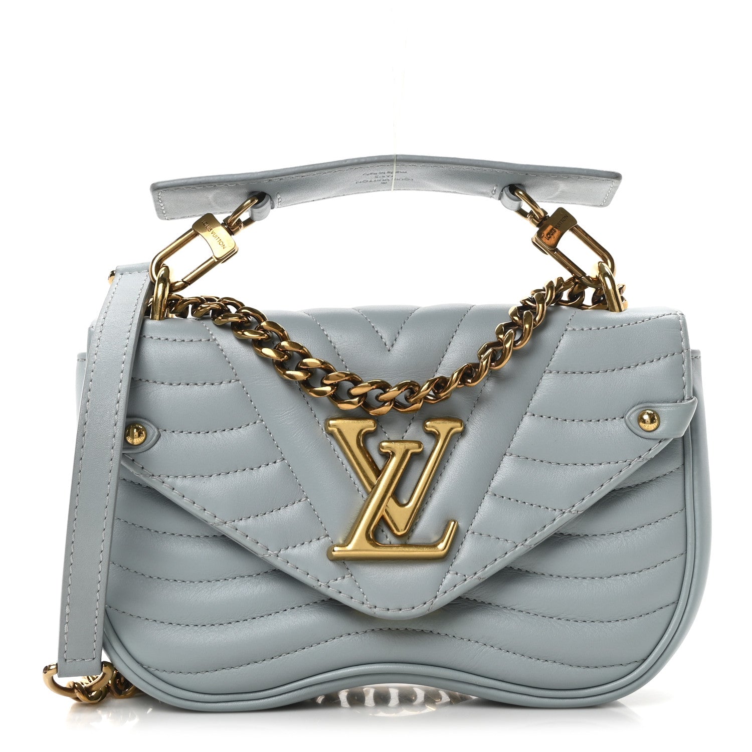 Louis Vuitton Calfskin New Wave Chain PM Porcelain Blue 1 of 9