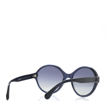 Chanel Acetate Polarized Round CC Sunglasses 5387 Blue 4 of 8
