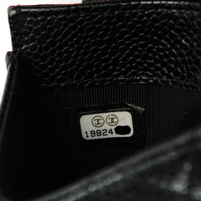 Chanel Caviar Quilted Flap Card Holder Black 8 of 8