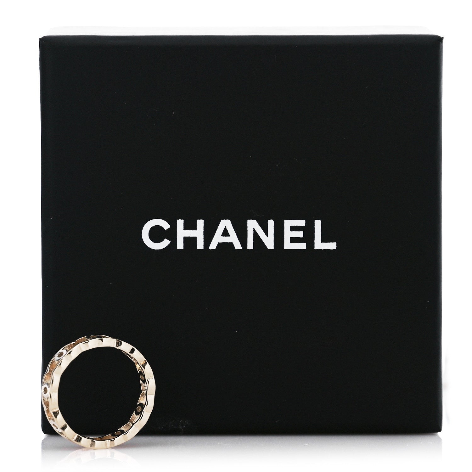 Chanel Metal CC Ring 6 52 Gold 6 of 6