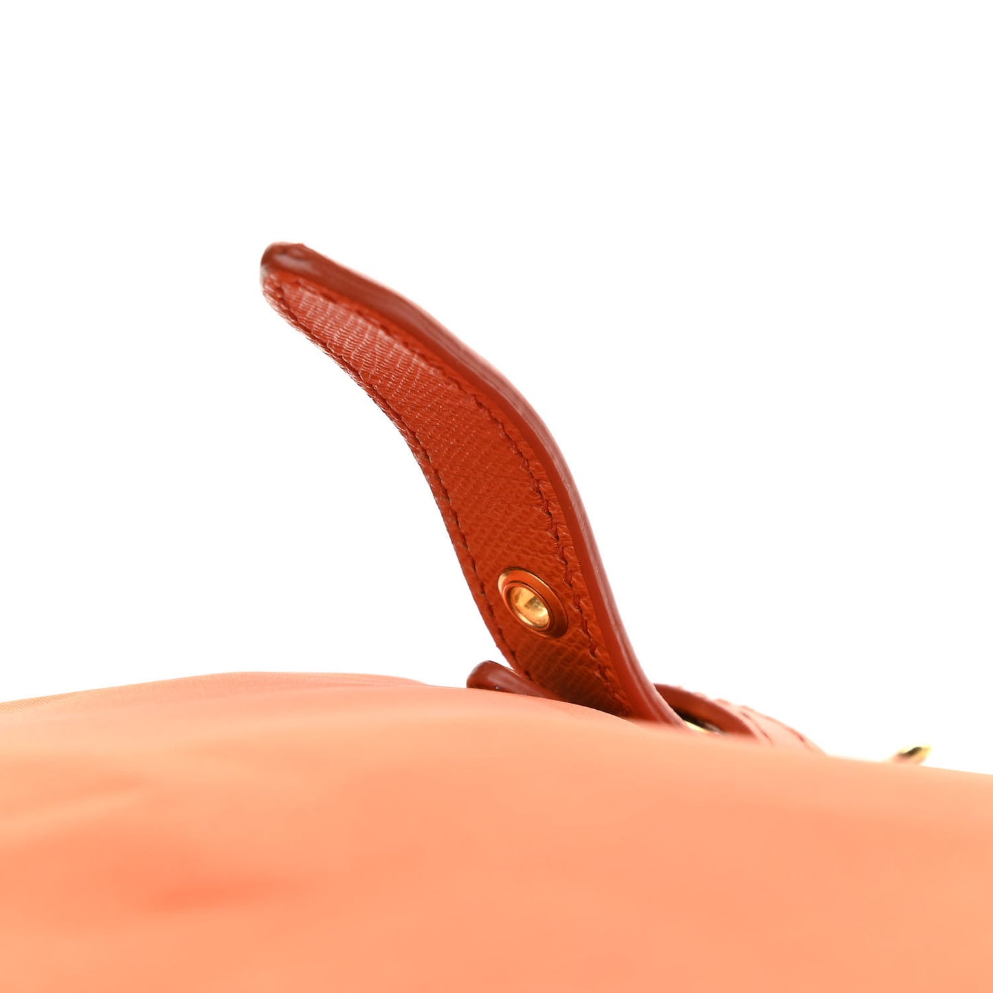 Tessuto Nylon Saffiano Tote Papaya