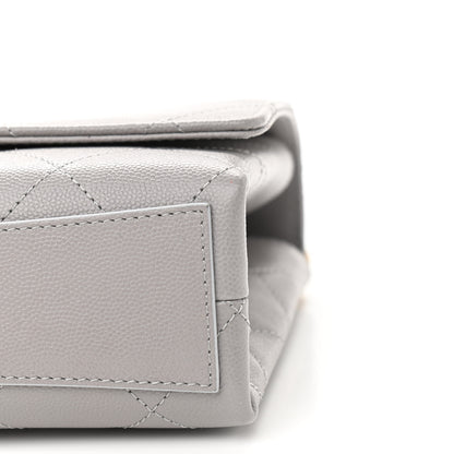Chanel Caviar Quilted Bracelet On Chain Flap Grey 9 of 9