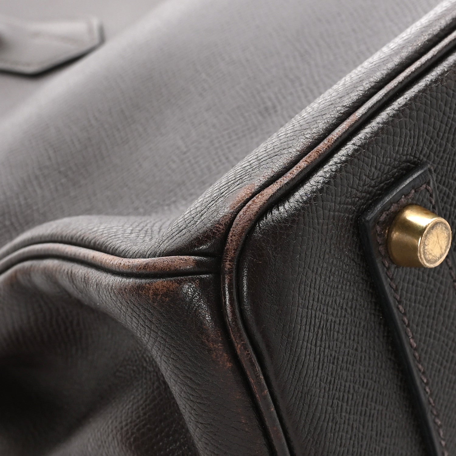 Hermes Courchevel Birkin 35 Chocolate 10 of 11