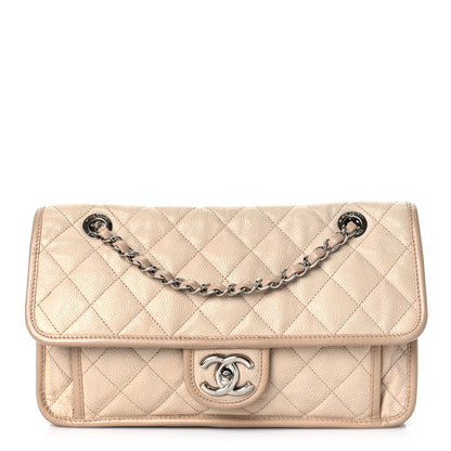 Chanel Caviar Quilted Medium French Riviera Flap Beige 1 of 11