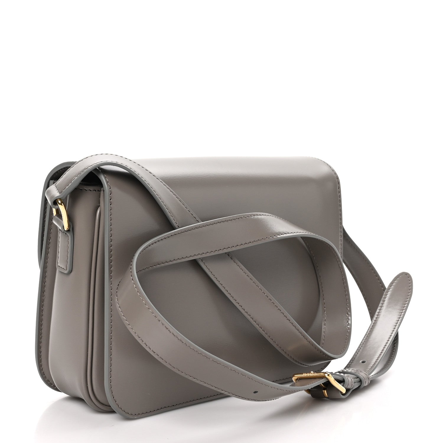 Celine Shiny Calfskin Medium Triomphe Pebble 3 of 12