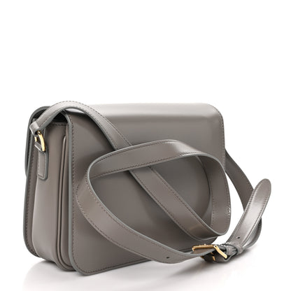 Celine Shiny Calfskin Medium Triomphe Pebble 3 of 12