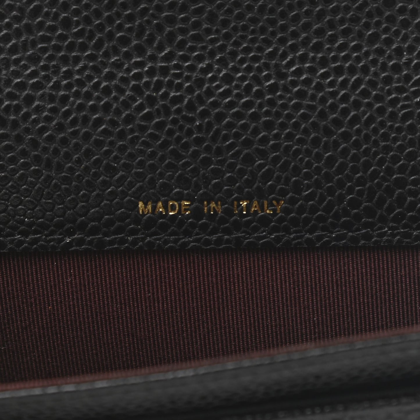 Caviar Quilted Flap Card Holder Black