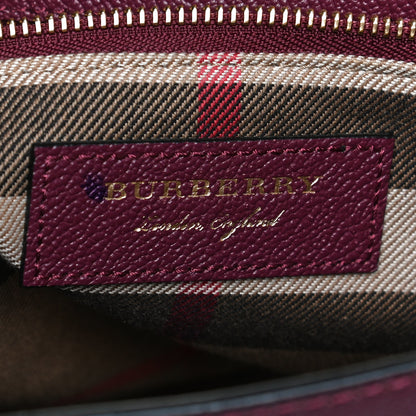 Burberry Soft Grain Medium Buckle Tote Dark Plum 6 of 15