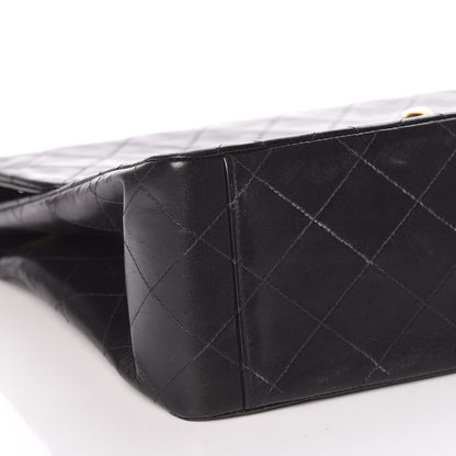 Chanel Lambskin Quilted XL Jumbo Single Flap Black 5 of 17