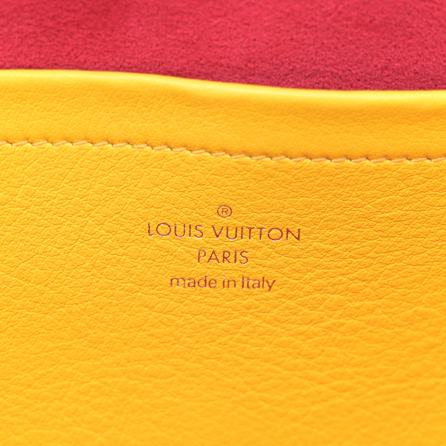 Calfskin Embossed Monogram Vuittamins Utility Crossbody Yellow