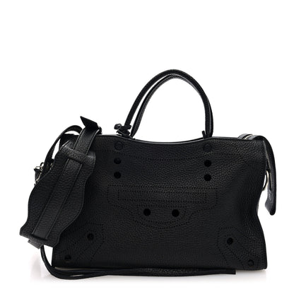 Balenciaga Veau Grana Perforated Blackout Hardware S City Black 1 of 11