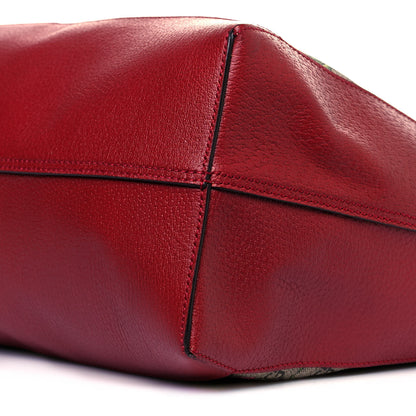 Gucci GG Supreme Monogram Flora Web Large Ophidia Tote Red 10 of 10