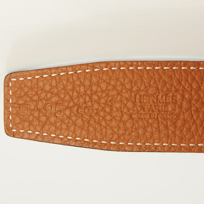 Hermes Box Togo 32mm H Belt 95 Black Gold 5 of 10