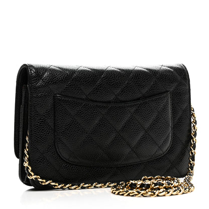 Chanel Caviar Quilted Wallet on Chain WOC Black 3 of 12