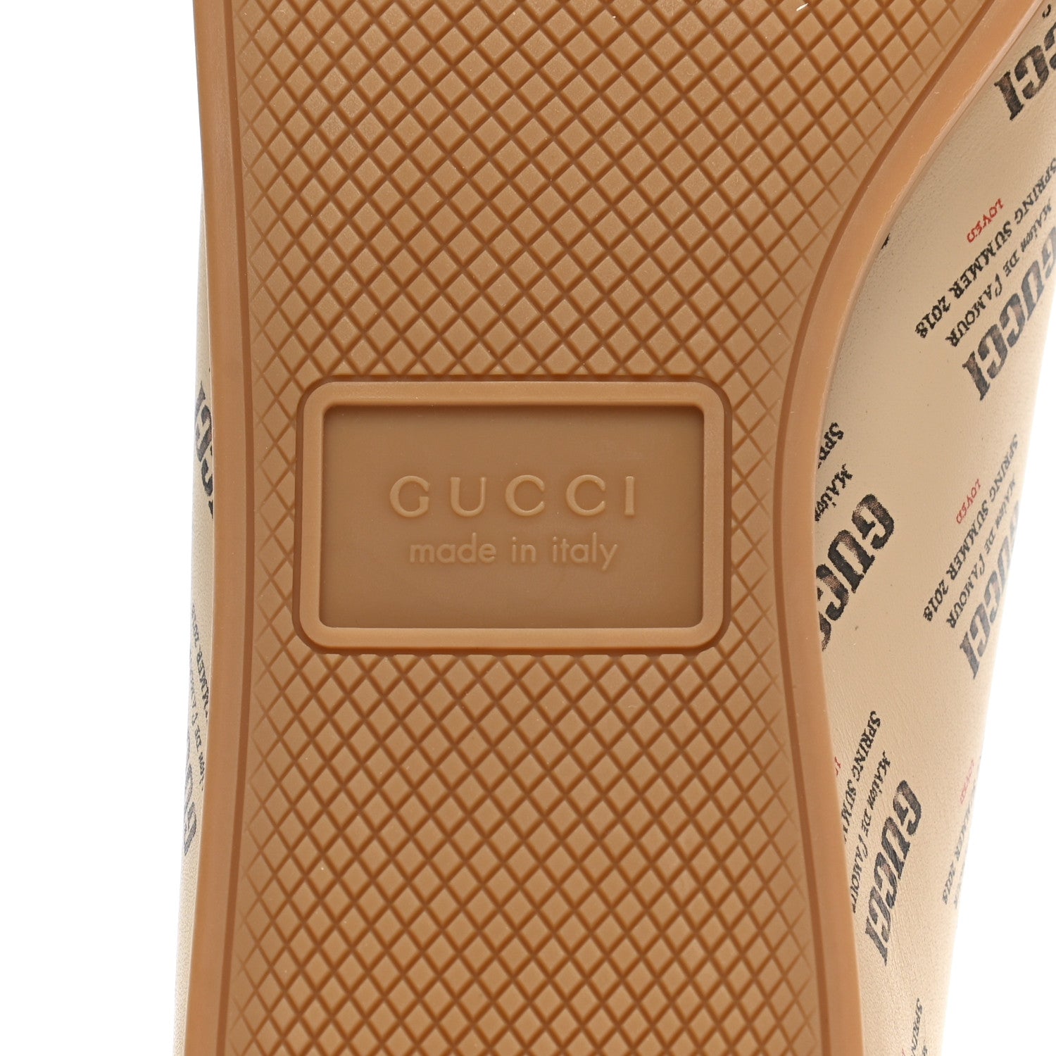 Gucci Calfskin Stamp Print Mens Falacer Sneakers 9 Soy 6 of 9