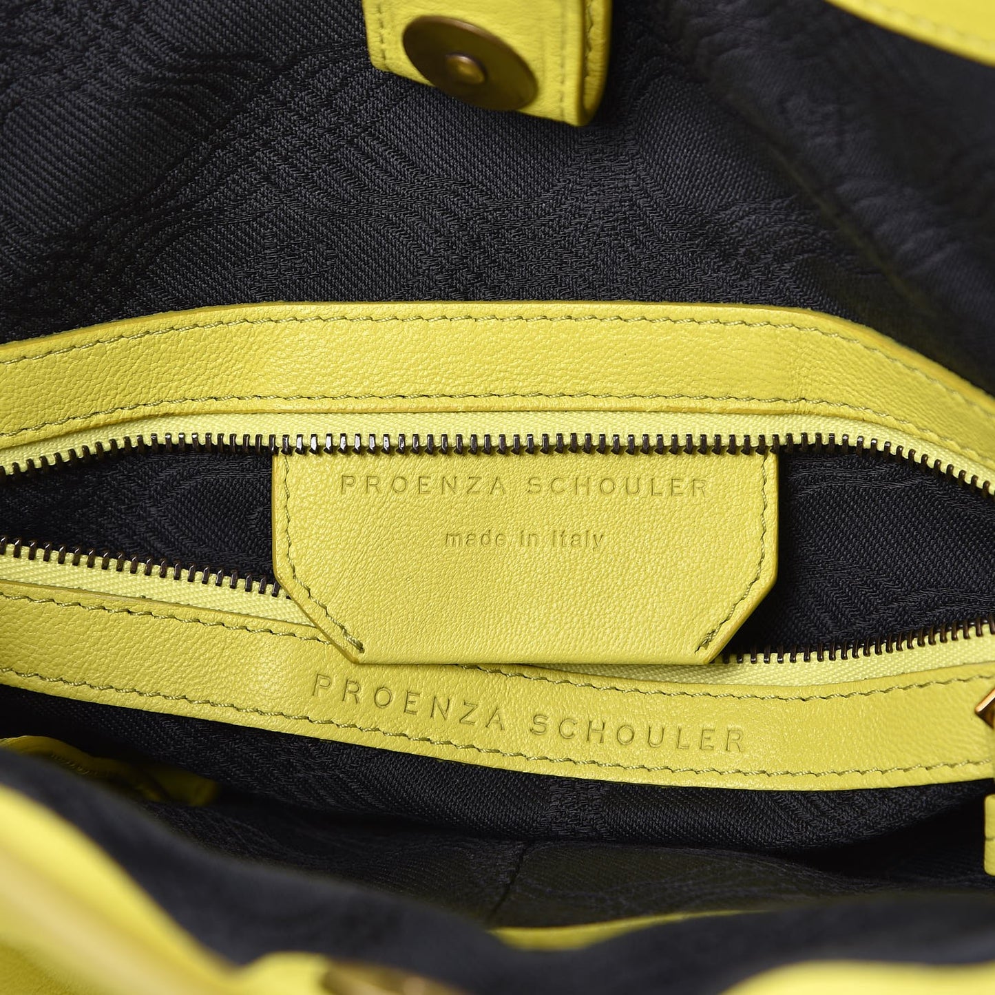 Lambskin PS1 Tote Citron