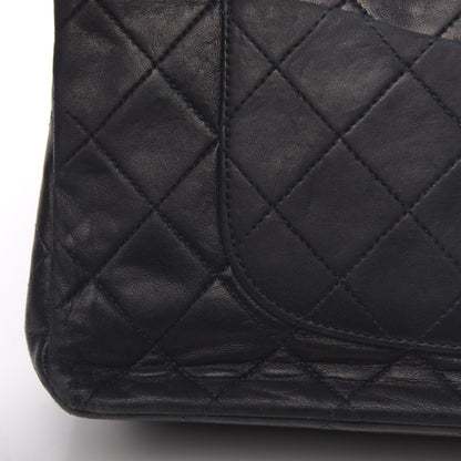 Chanel Lambskin Quilted Medium Double Flap Navy 26 of 28