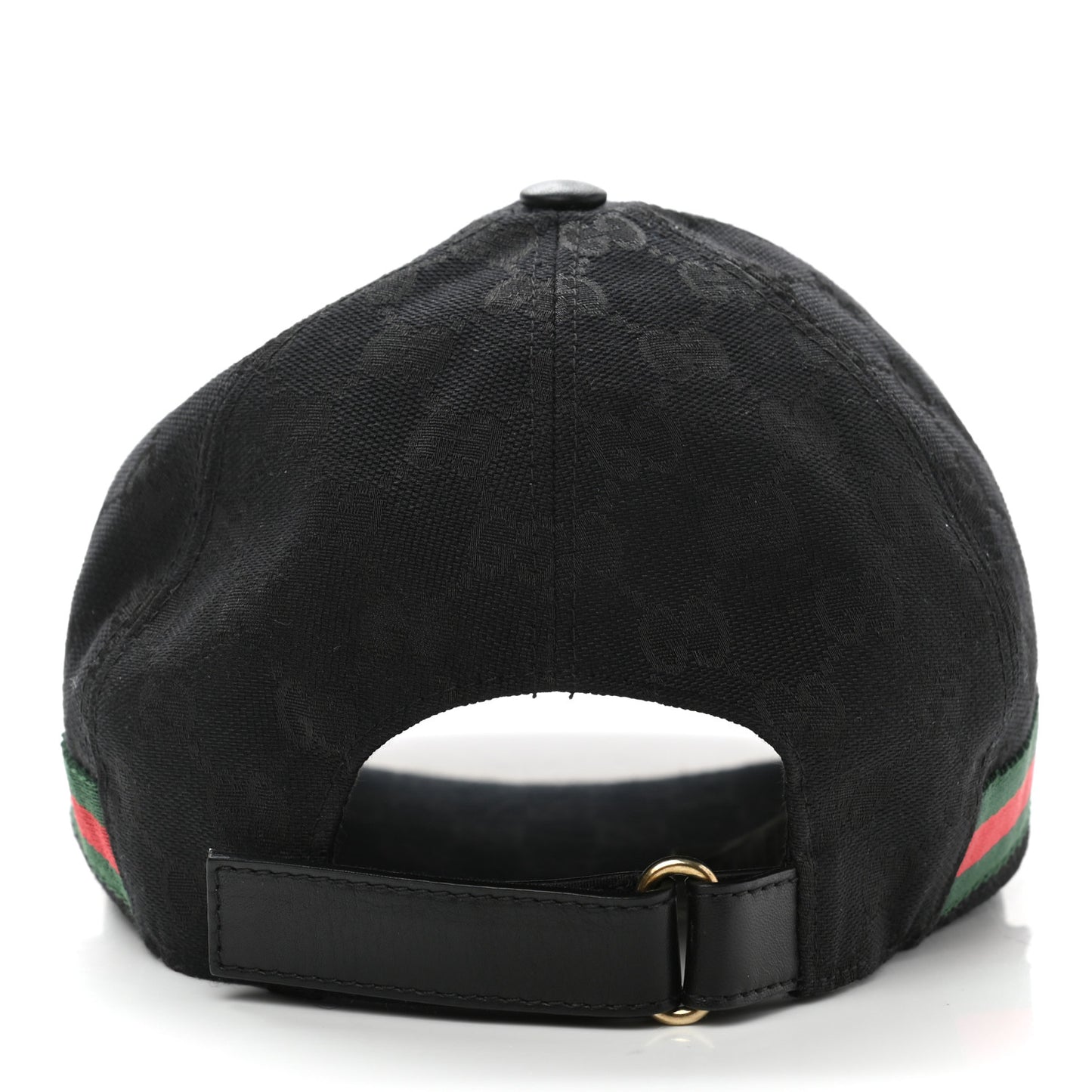 Monogram Web Baseball Hat L Black