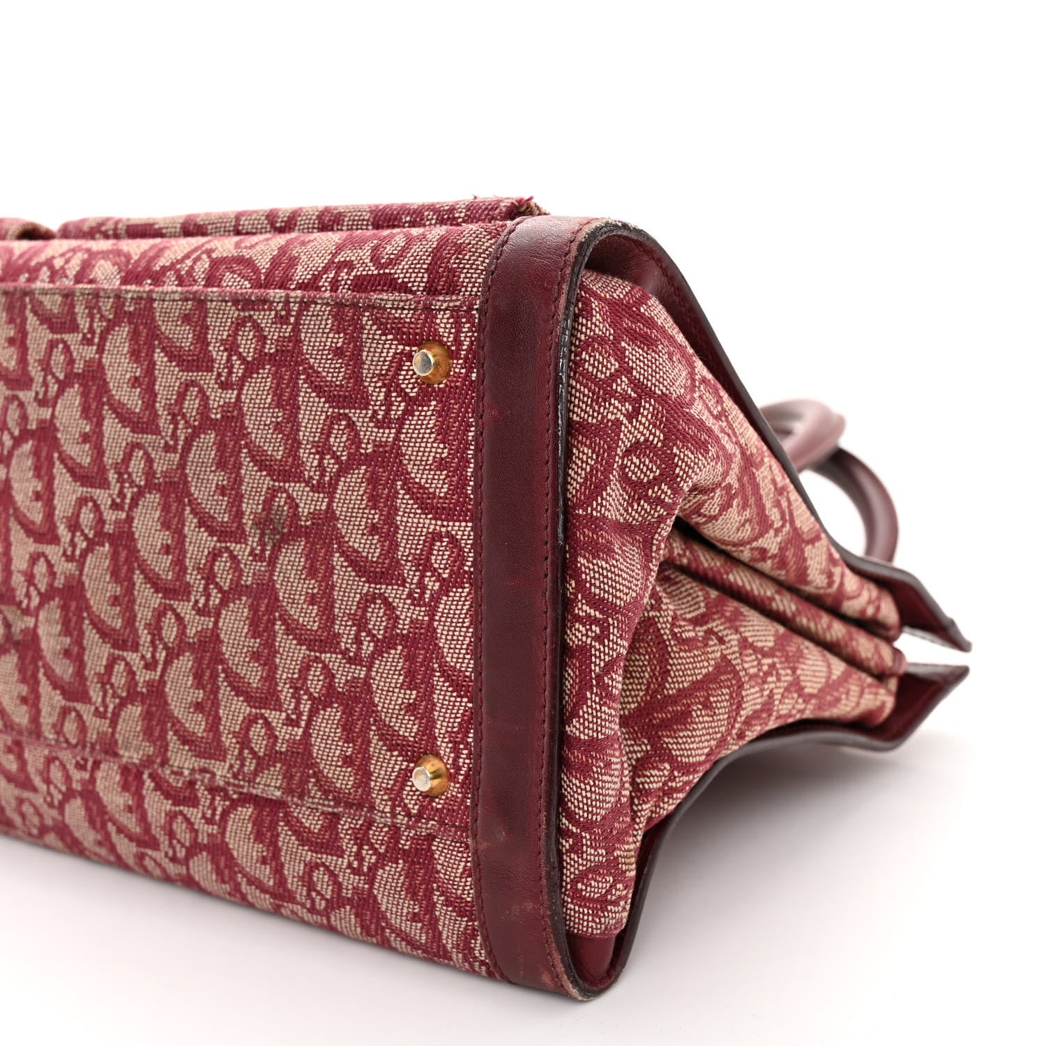 Christian Dior Monogram Pocket Tote Red 10 of 12