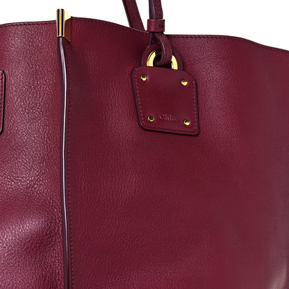 Chloe Smooth Calfskin Medium Vick Tote Burnt Mahogany 7 of 13
