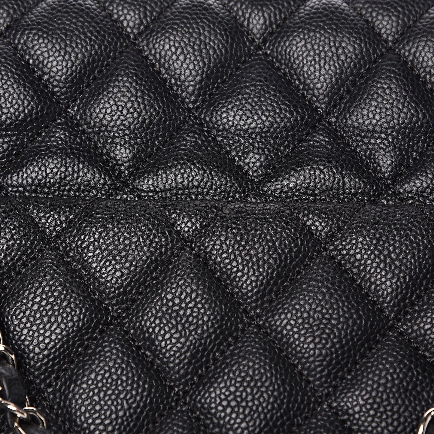 Caviar Quilted Jumbo Easy Flap Black