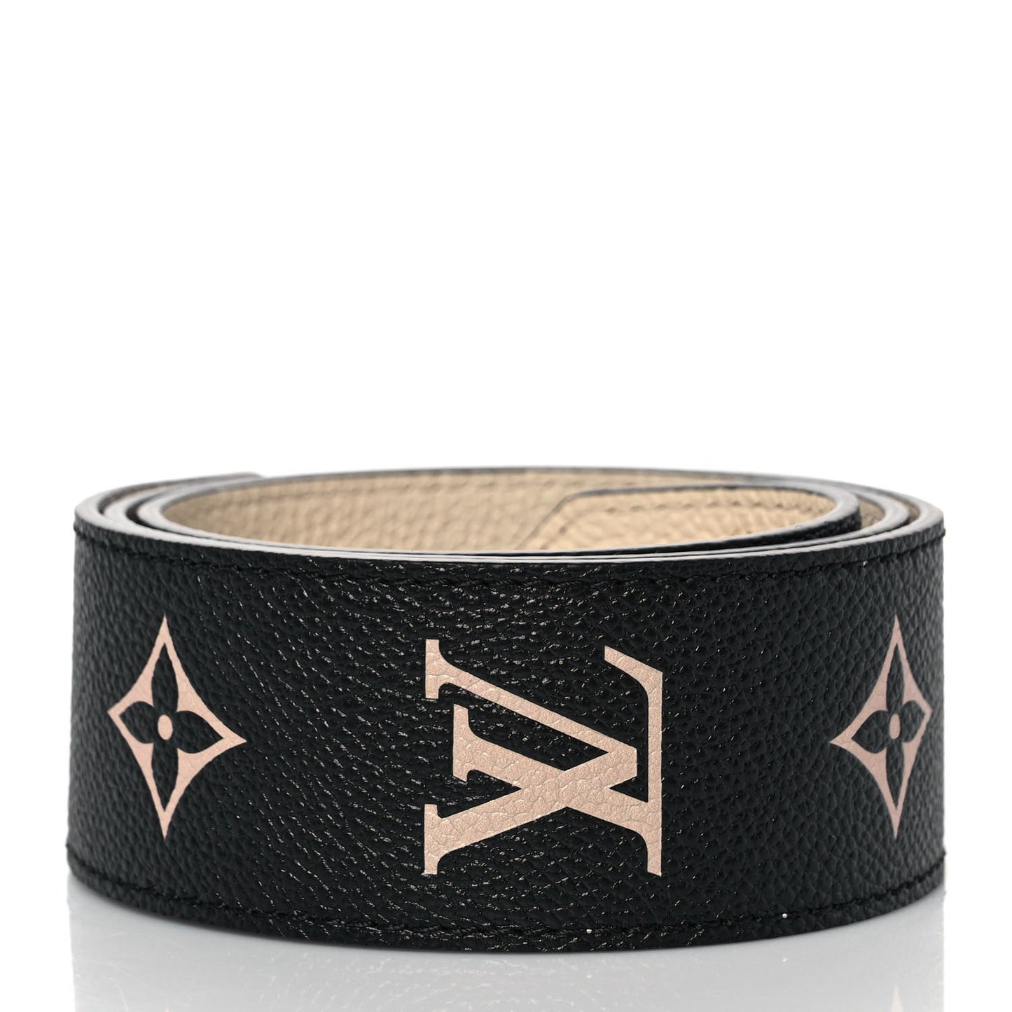 Empreinte Monogram Bandouliere Shoulder Strap Black Beige