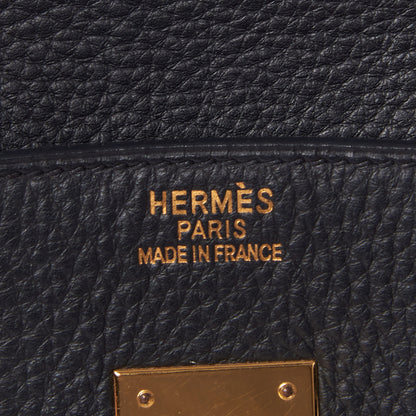 Hermes Taurillon Clemence Birkin 35 Black 21 of 31