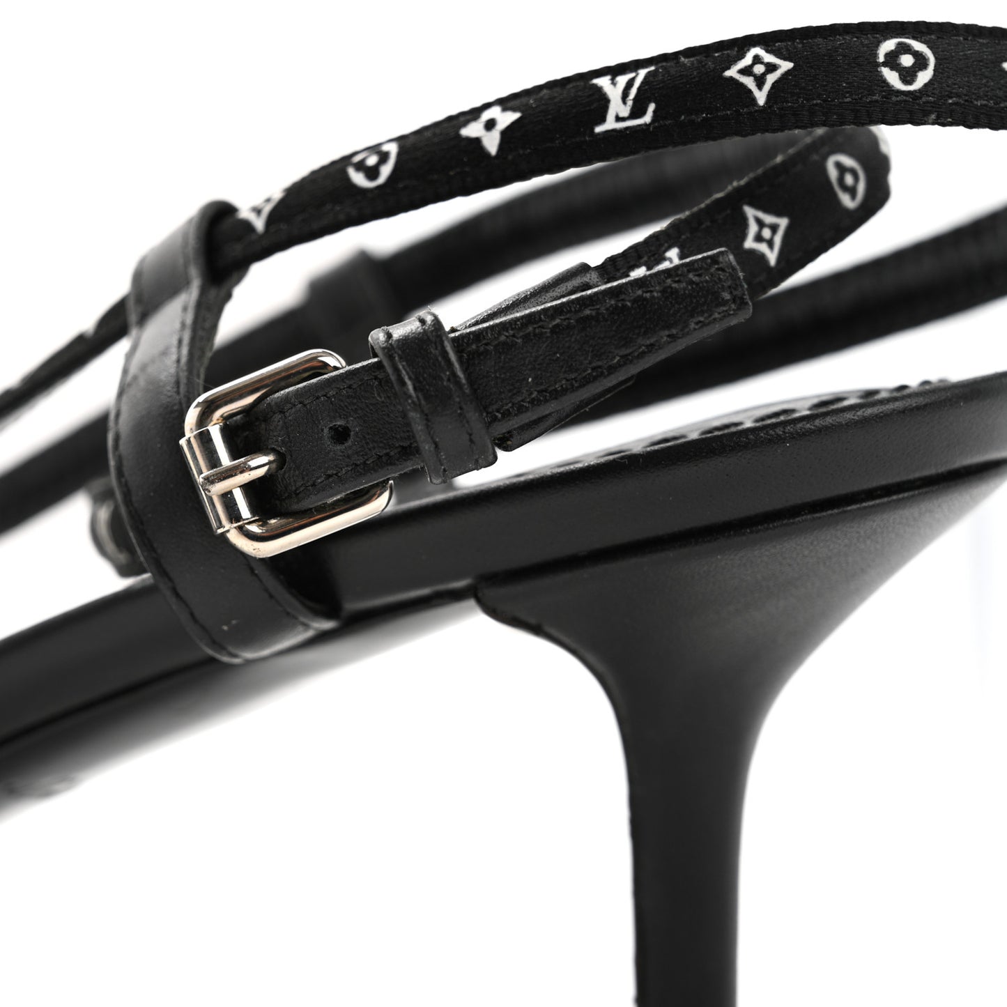 Satin Calfskin Citizen Sandals 37 Black